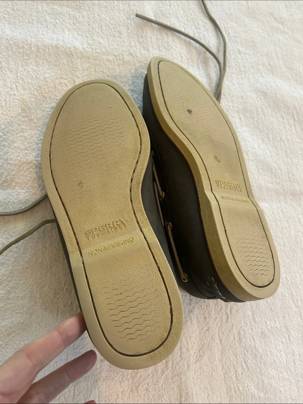 Sperry Men’s 8.5 Charcoal Suede 2-Eye Boat Shoes